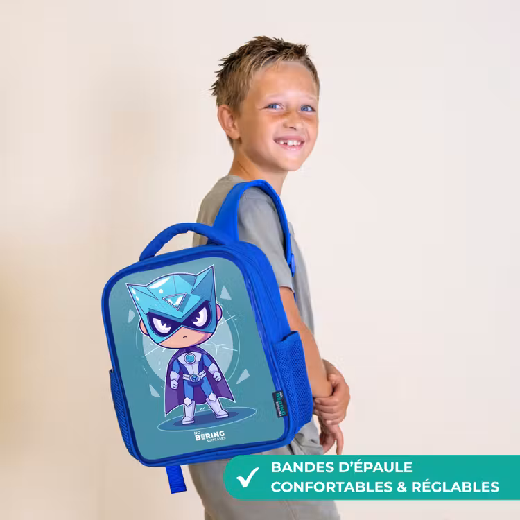 Sac à dos enfant - Bleu - Tornade turquoise — 4