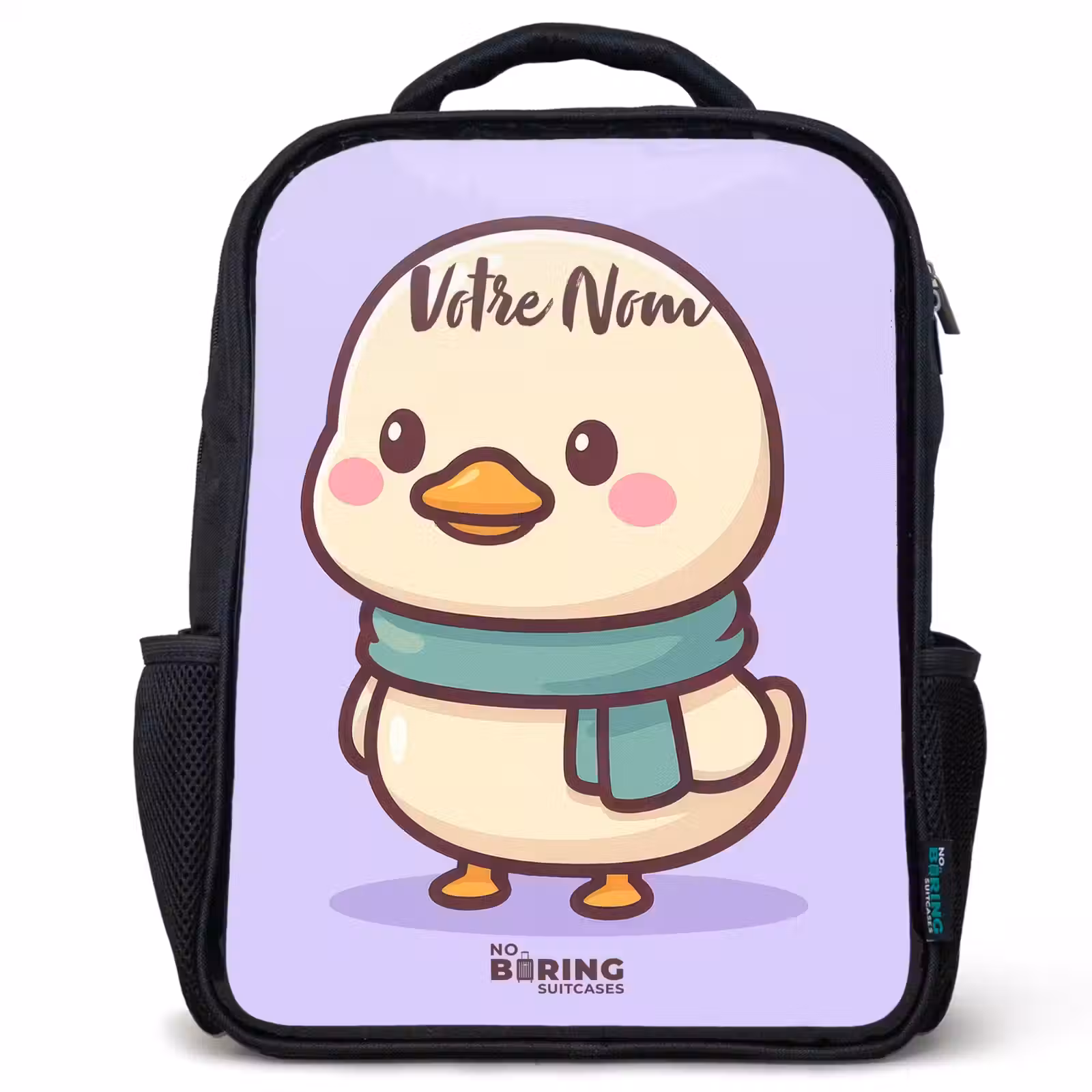 Sac à dos enfant - Noir - Kawai - Canard - Echarpe — 1