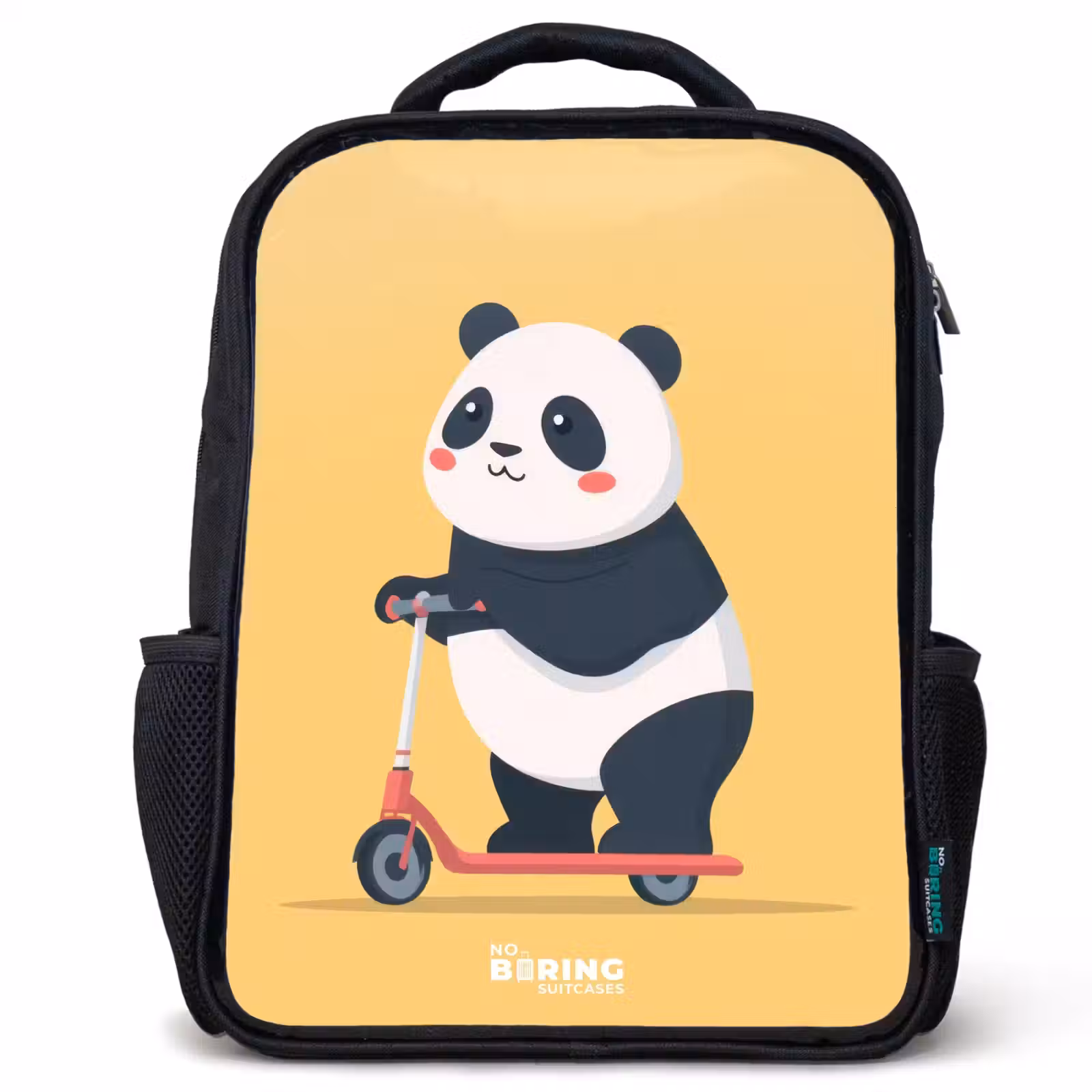 Sac à dos enfant - Noir - Panda - Marchepied - Jaune — 1