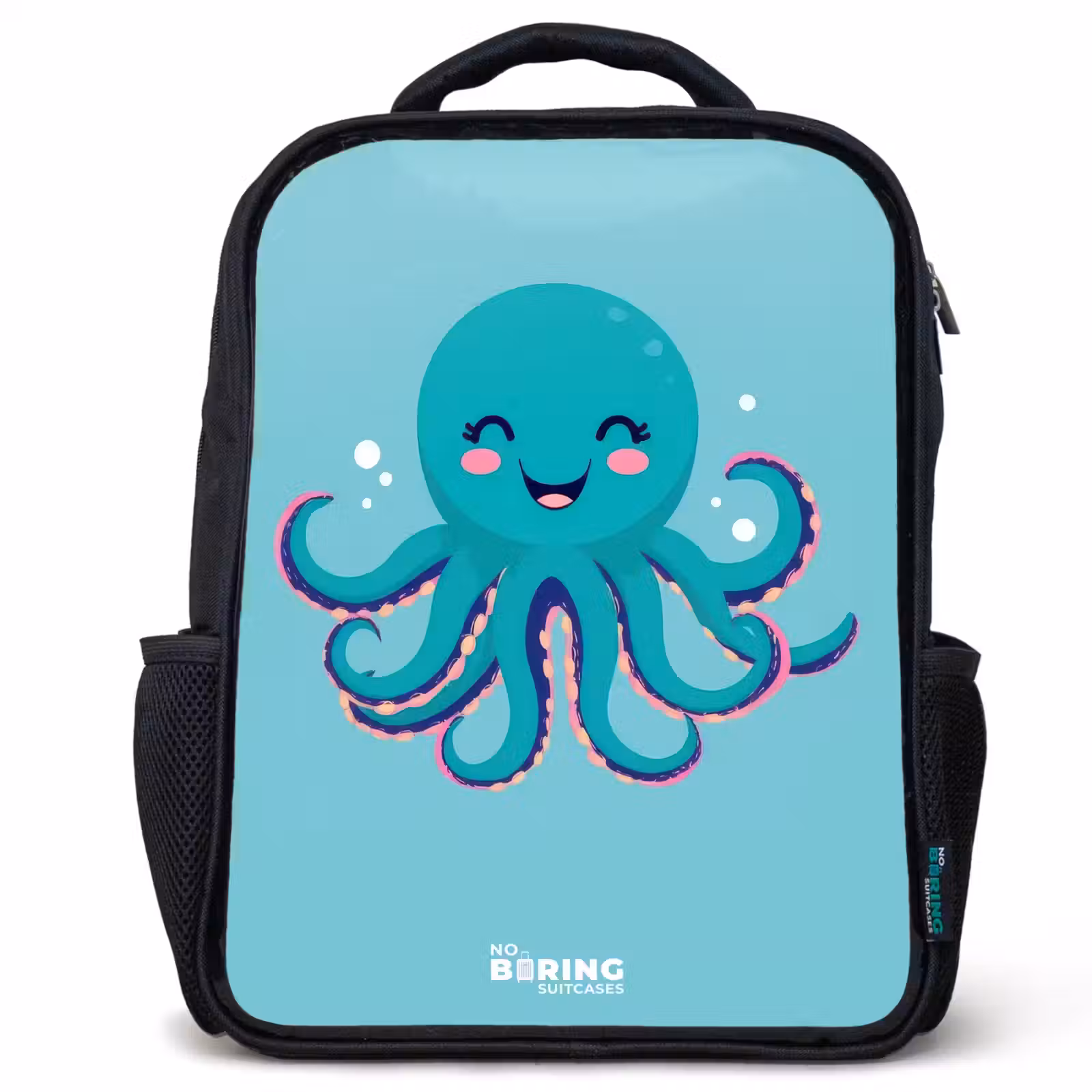 Sac à dos enfant - Noir - Pieuvre - Eau - Bleu — 1