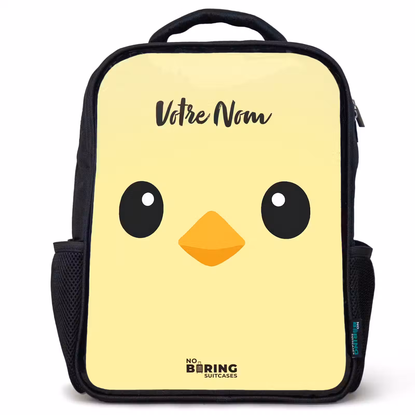 Sac à dos enfant - Noir - Kawai - Chick - Jaune — 1
