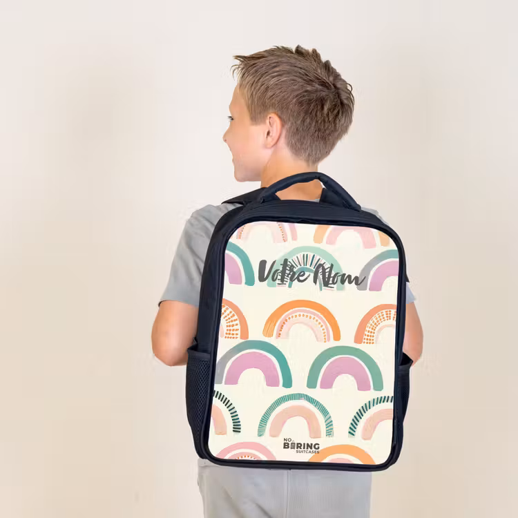 Sac à dos enfant - Noir - Arcs-en-ciel — 2