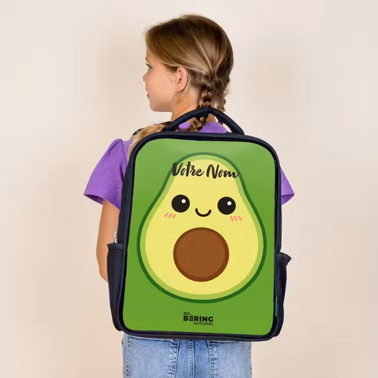 Sac à dos enfant - Noir - Kawai - Avocado - Vert — 4