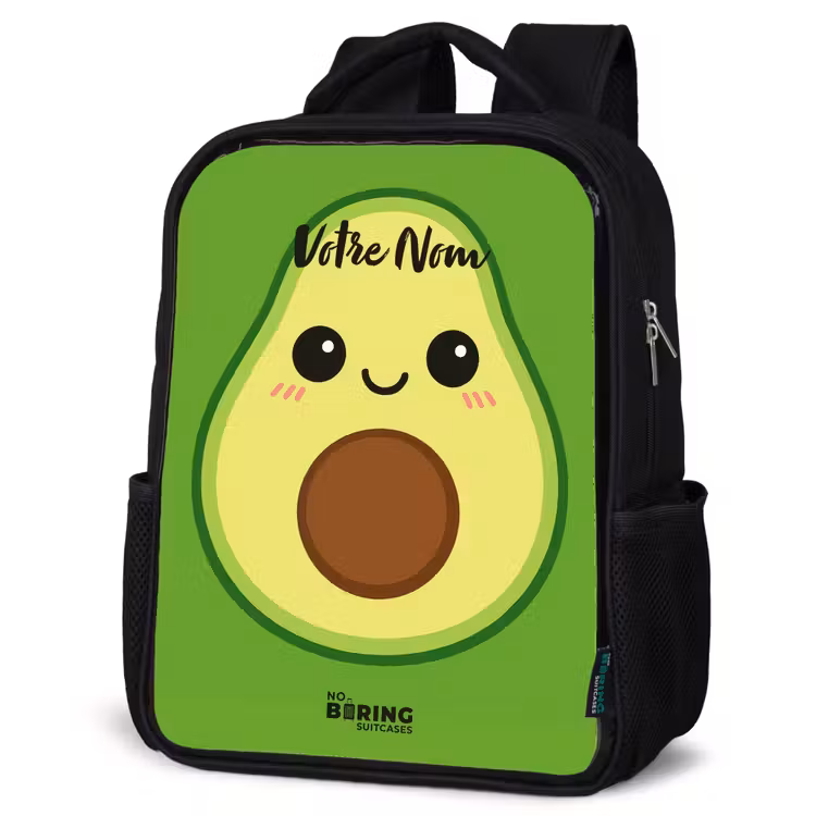 Sac à dos enfant - Noir - Kawai - Avocado - Vert — 6