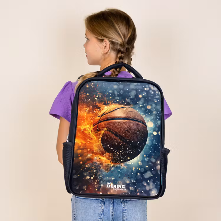 Sac à dos enfant - Noir - Basket-ball en pleine effervescence — 4