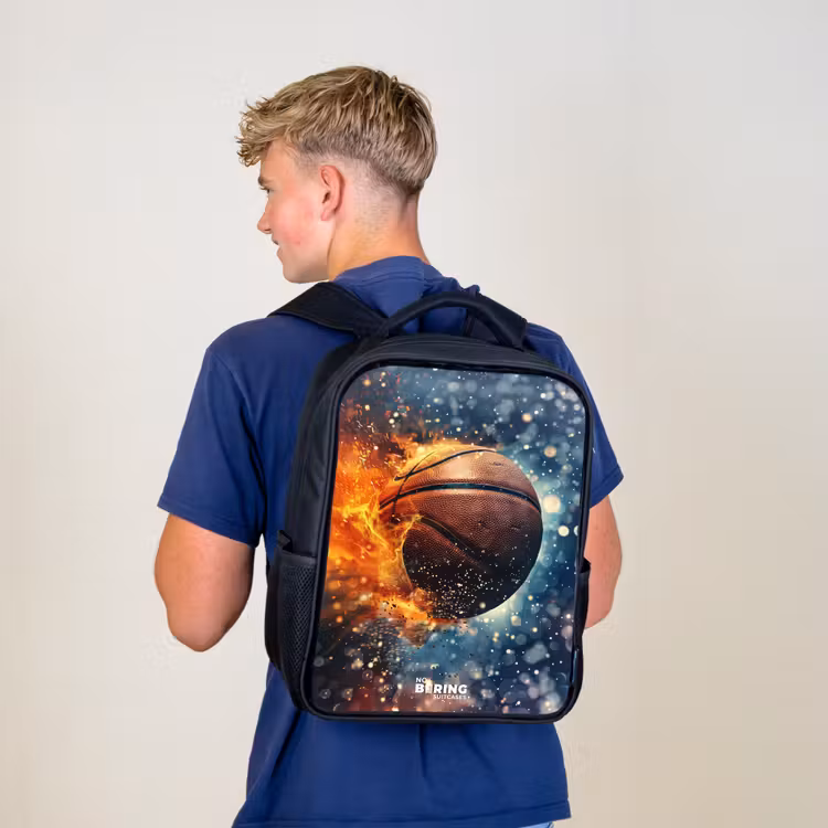 Sac à dos enfant - Noir - Basket-ball en pleine effervescence — 5