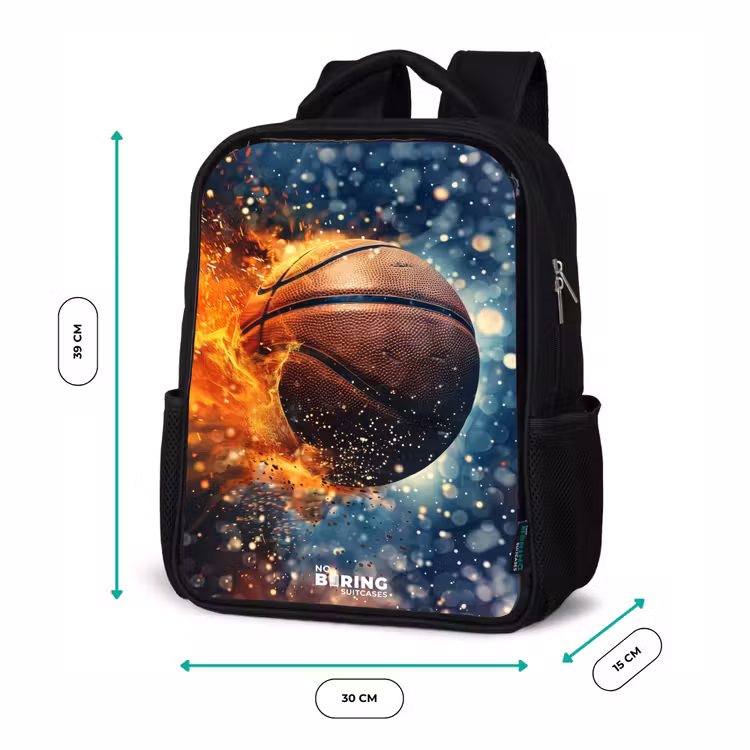 Sac à dos enfant - Noir - Basket-ball en pleine effervescence — 8