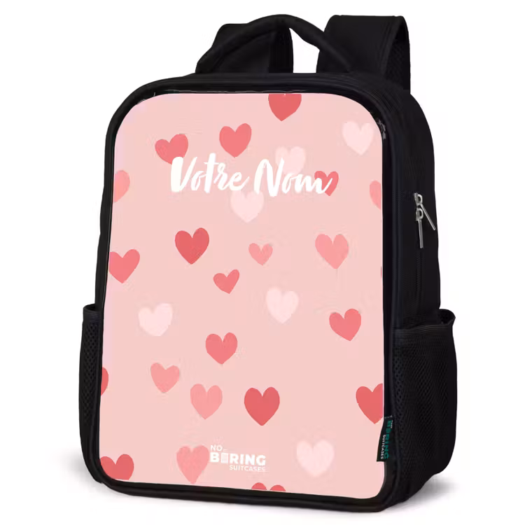 Sac à dos enfant - Noir - Cœurs — 6