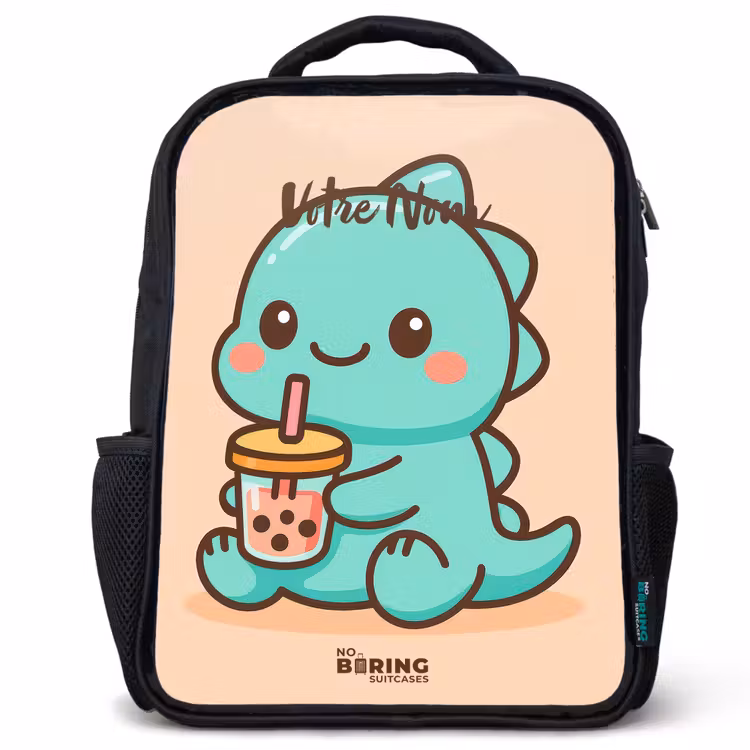 Sac à dos enfant - Noir - Kawai - Dino - Bubbletea — 1