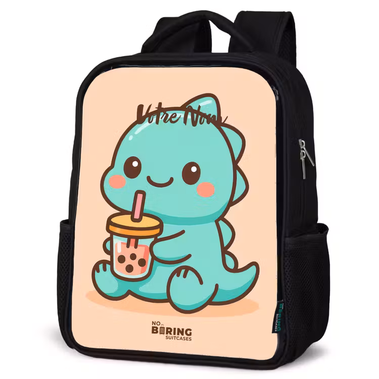 Sac à dos enfant - Noir - Kawai - Dino - Bubbletea — 6