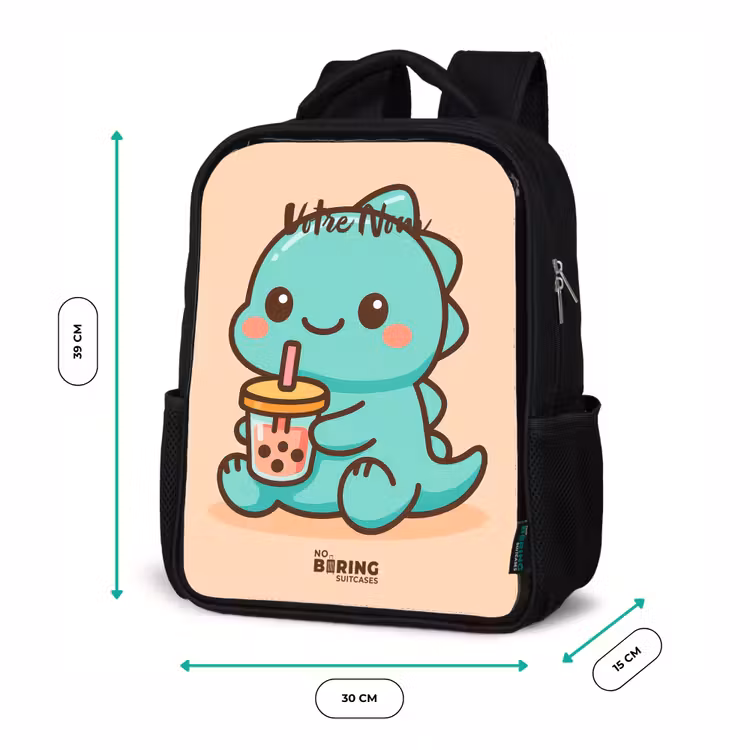 Sac à dos enfant - Noir - Kawai - Dino - Bubbletea — 8