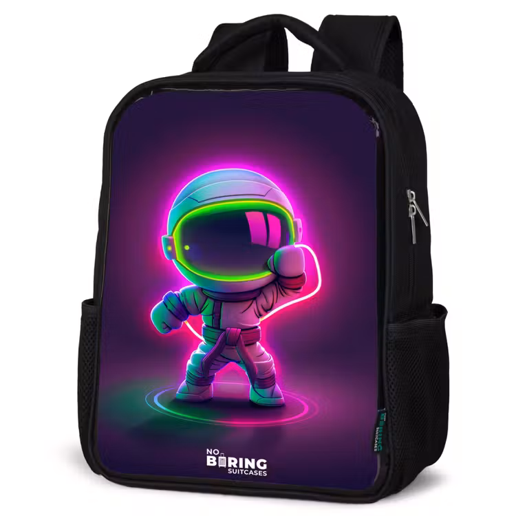 Sac à dos enfant - Noir - Espace karaté néon — 6