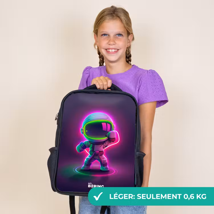 Sac à dos enfant - Noir - Espace karaté néon — 9