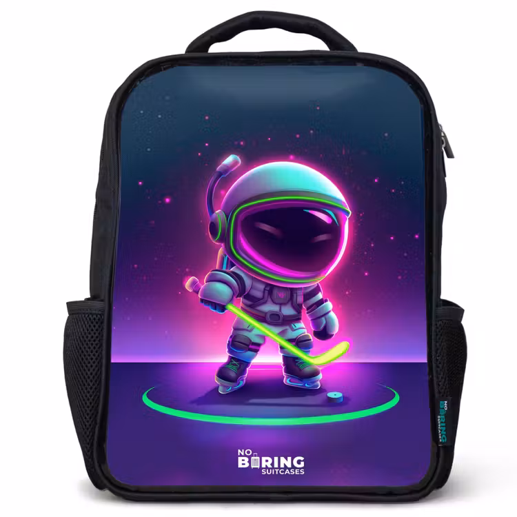 Sac à dos enfant - Noir - Hockey dans l'espace — 1