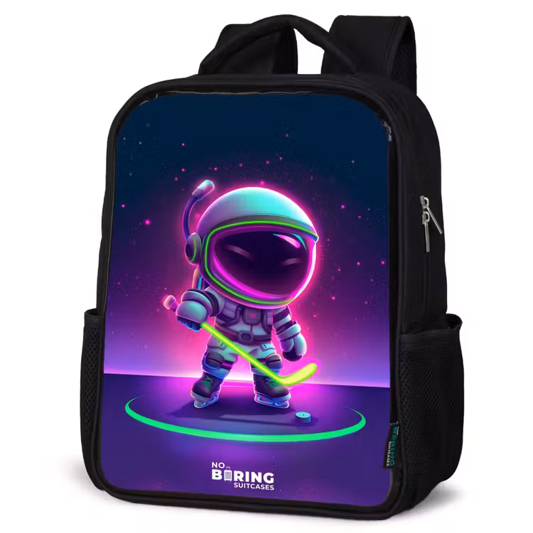 Sac à dos enfant - Noir - Hockey dans l'espace — 6