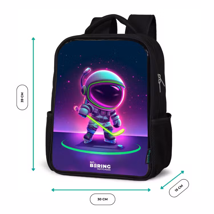 Sac à dos enfant - Noir - Hockey dans l'espace — 8