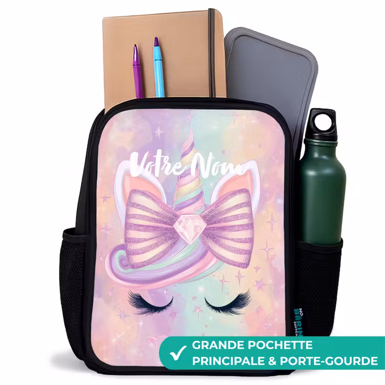 Sac à dos enfant - Noir - Licorne — 10