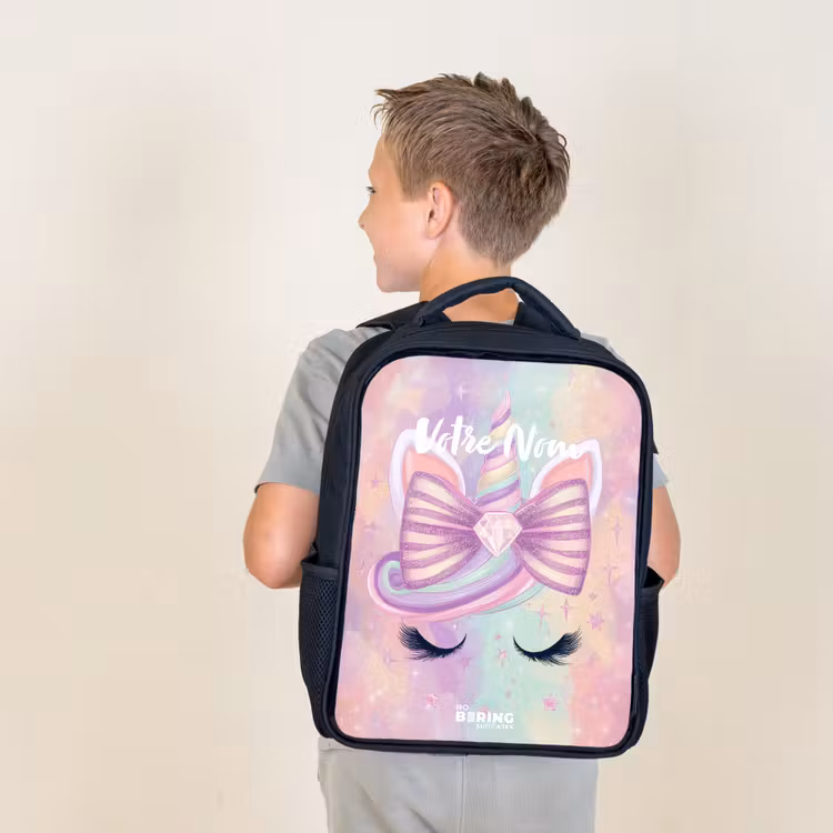 Sac à dos enfant - Noir - Licorne — 2