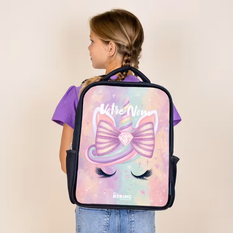 Sac à dos enfant - Noir - Licorne — 4