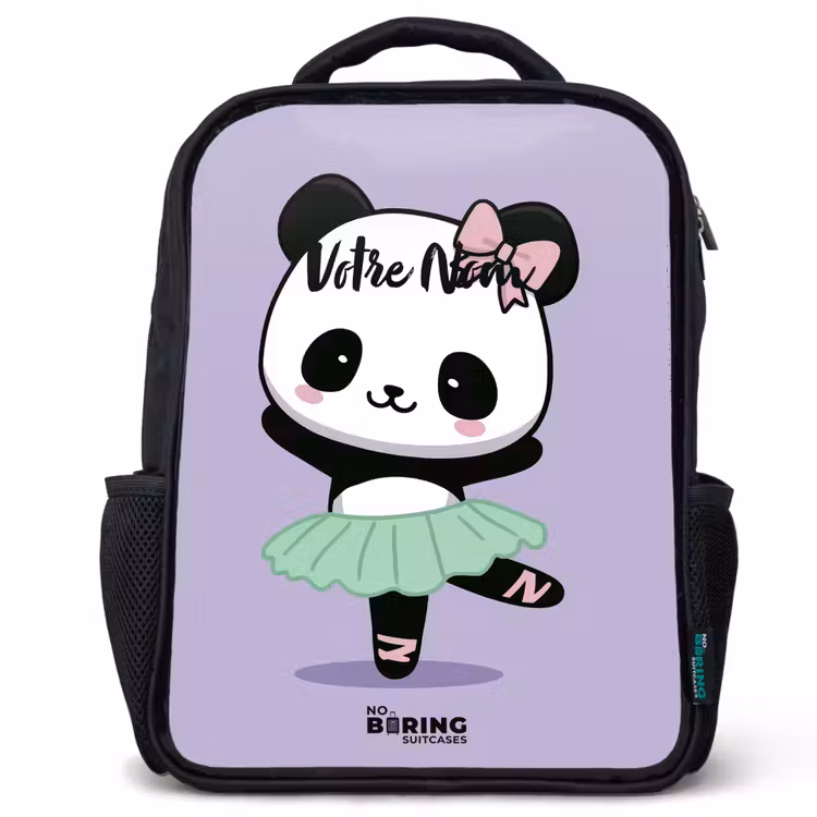 Sac à dos enfant - Noir - Kawai - Ballet - Panda — 1