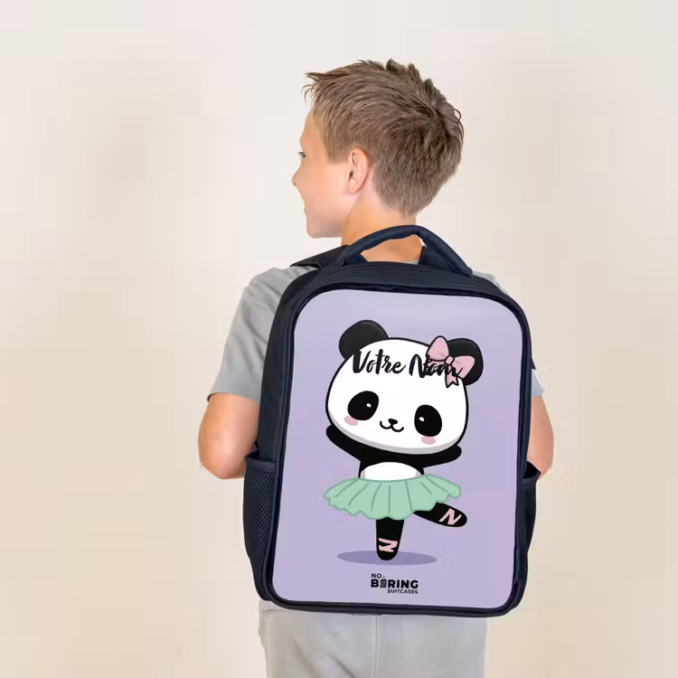 Sac à dos enfant - Noir - Kawai - Ballet - Panda — 2