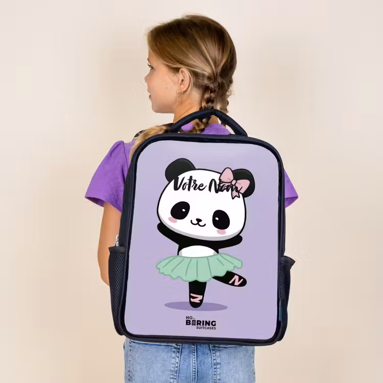 Sac à dos enfant - Noir - Kawai - Ballet - Panda — 4