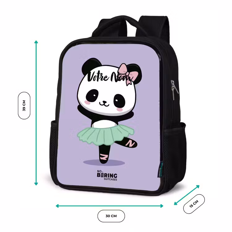 Sac à dos enfant - Noir - Kawai - Ballet - Panda — 8