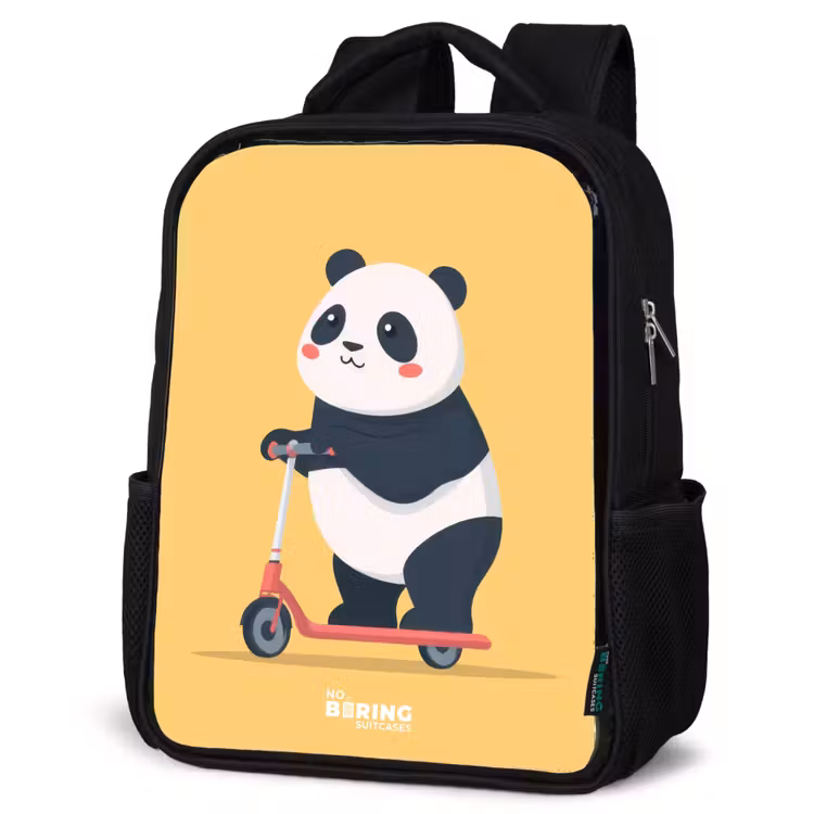 Sac à dos enfant - Noir - Panda - Marchepied - Jaune — 6