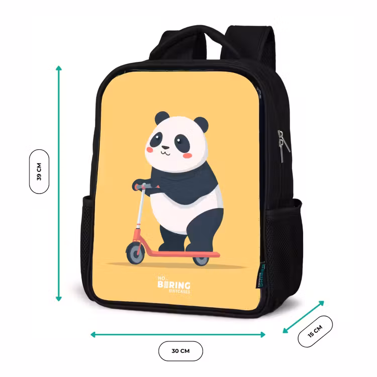 Sac à dos enfant - Noir - Panda - Marchepied - Jaune — 8