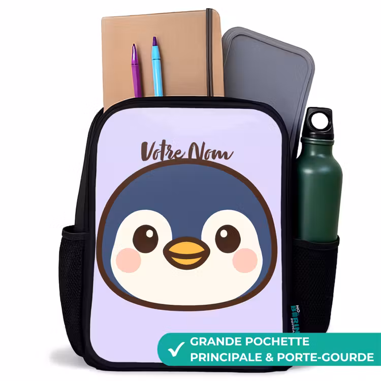 Sac à dos enfant - Noir - Pingouin — 10