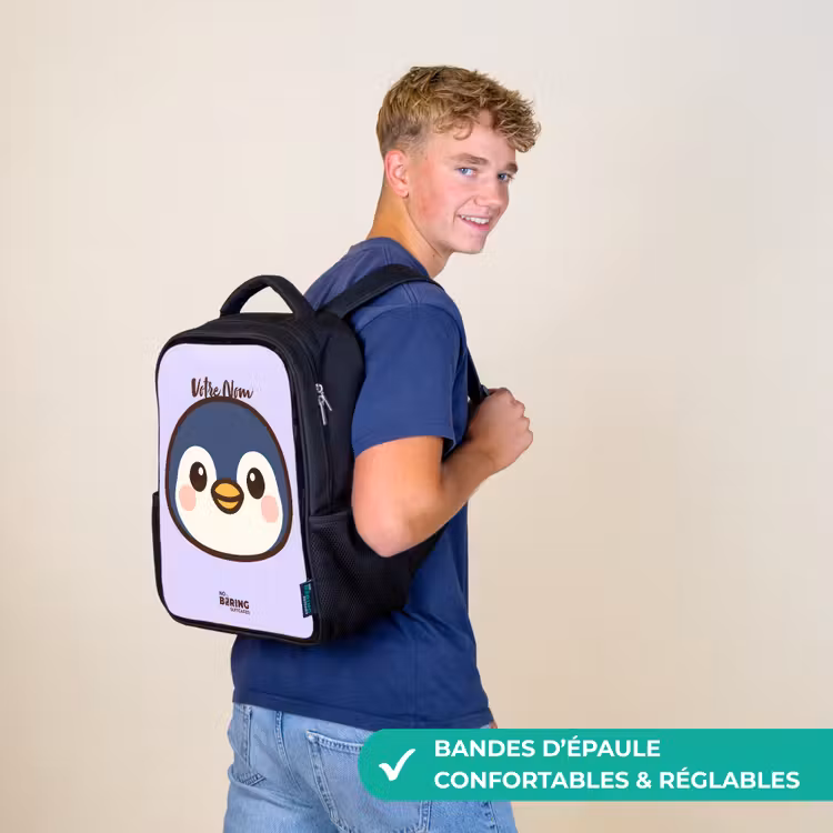 Sac à dos enfant - Noir - Pingouin — 11