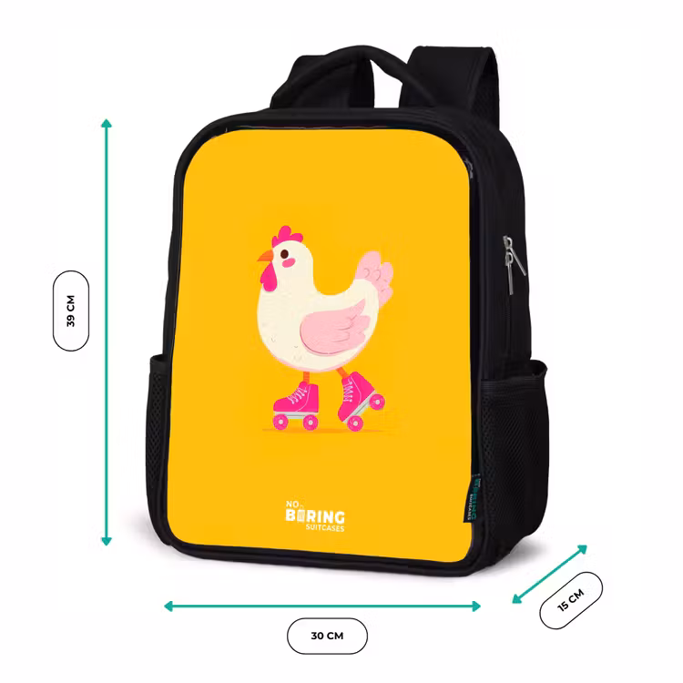 Sac à dos enfant - Noir - Kip - Patins à roulettes - Jaune — 8