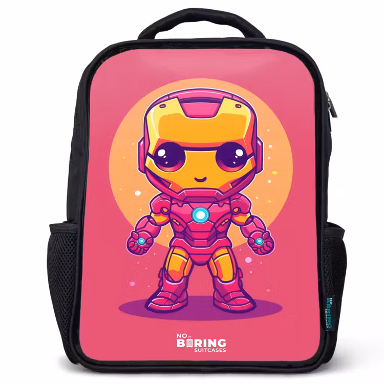 Sac à dos enfant - Noir - Ranger rose — 1