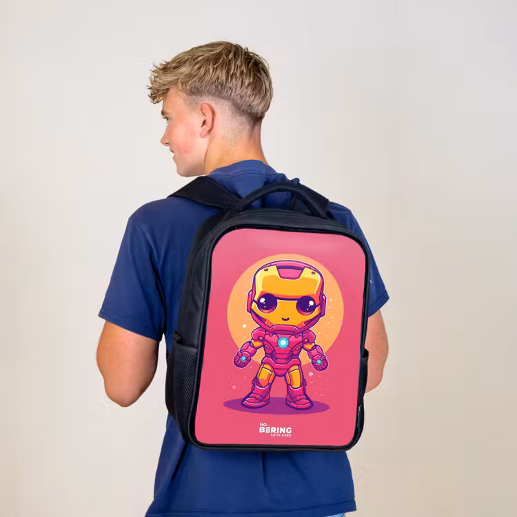 Sac à dos enfant - Noir - Ranger rose — 5