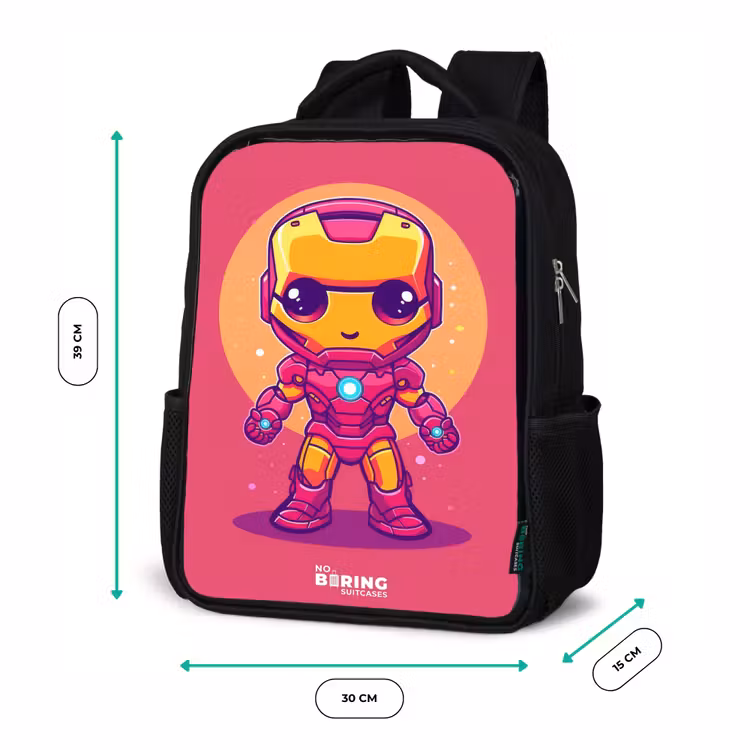 Sac à dos enfant - Noir - Ranger rose — 8