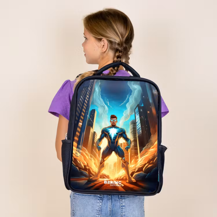 Sac à dos enfant - Noir - Super-héros de la ville — 4