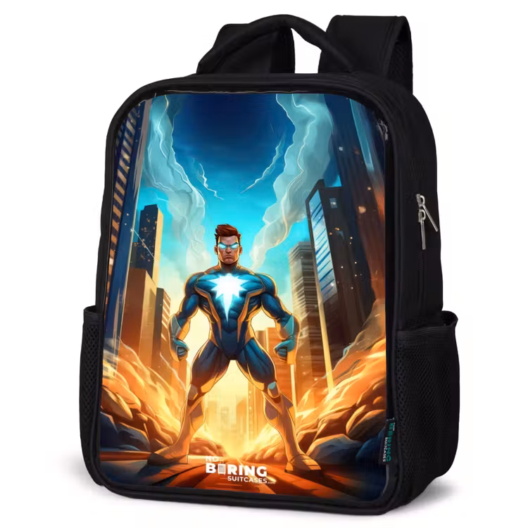 Sac à dos enfant - Noir - Super-héros de la ville — 6
