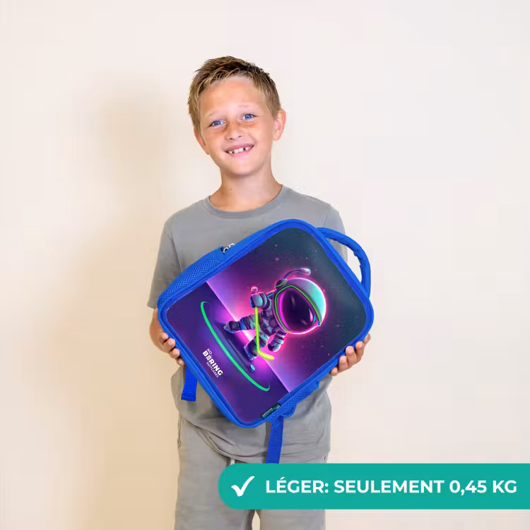 Sac à dos enfant - Bleu - Hockey dans l'espace — 3