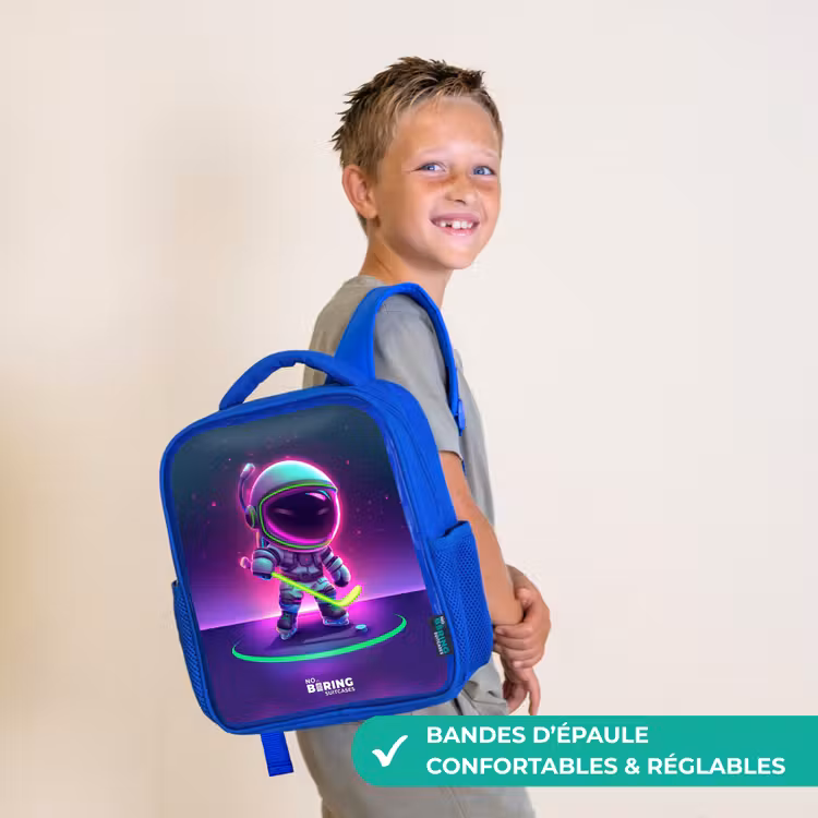 Sac à dos enfant - Bleu - Hockey dans l'espace — 4