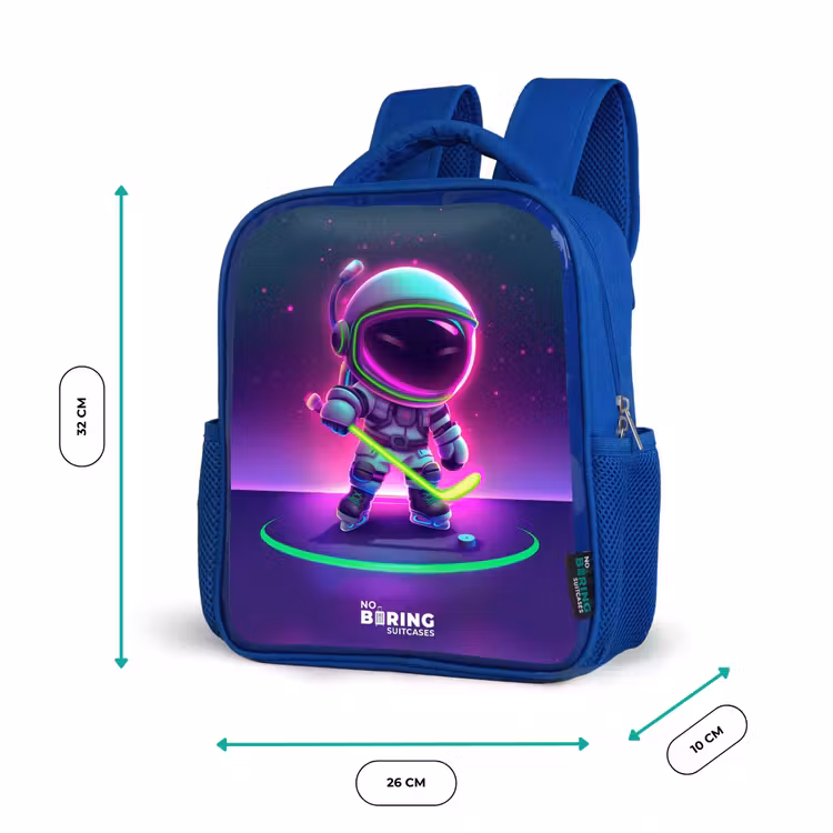 Sac à dos enfant - Bleu - Hockey dans l'espace — 6