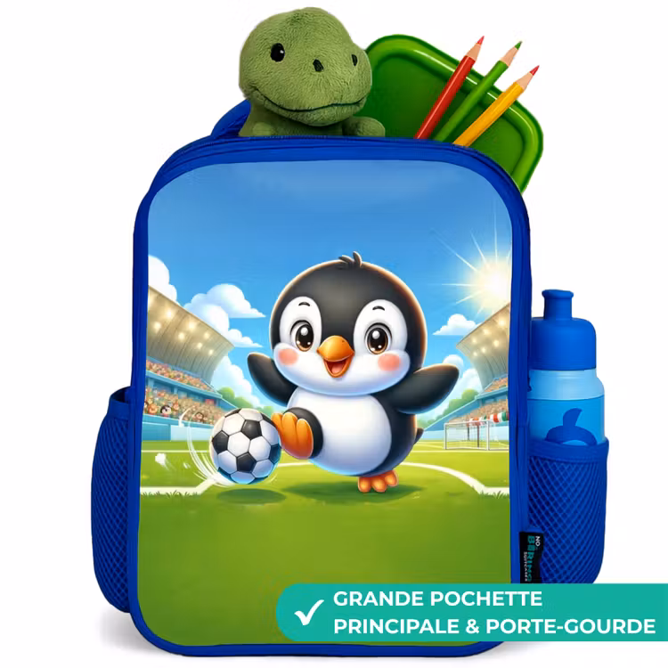 Sac à dos enfant - Bleu - Pénalité pingouin — 5