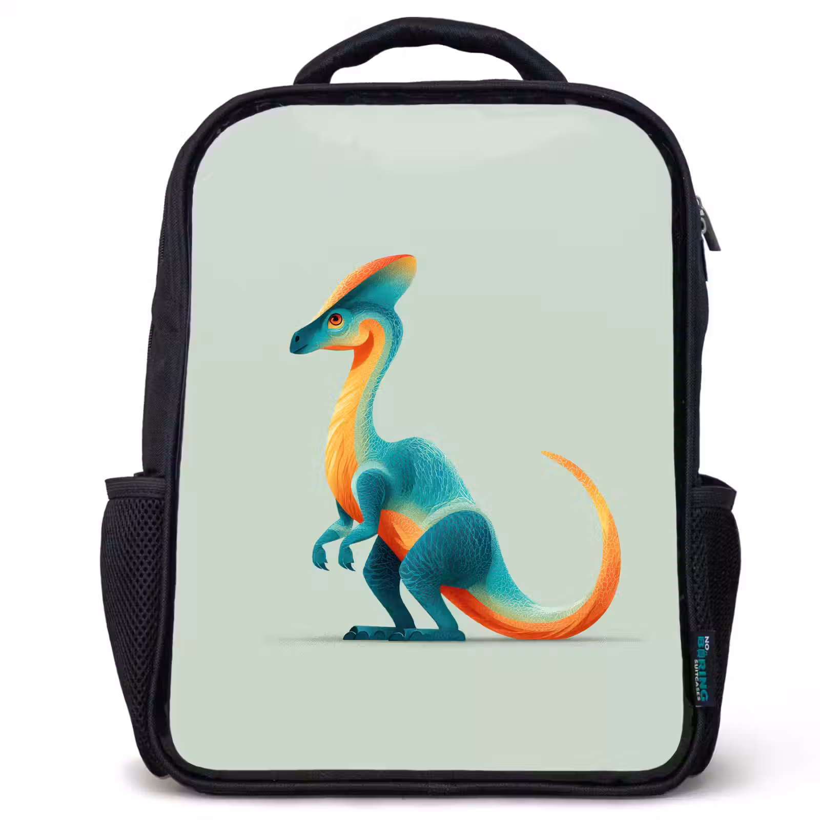 Sac à dos enfant - Noir - Queue - Dino - Minimaliste - Bleu — 1