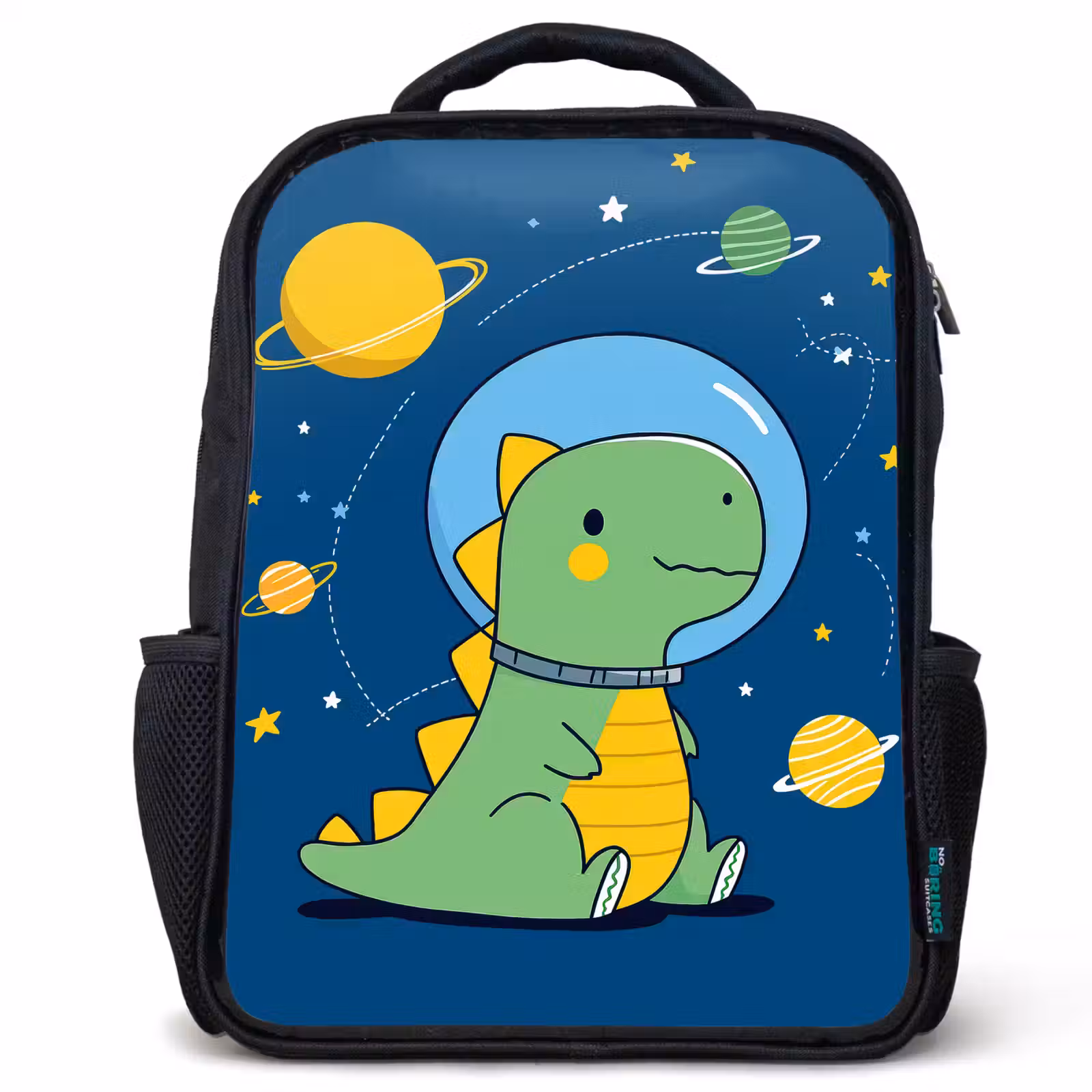 Sac à dos enfant - Noir - Dino - Espace - Planètes — 1