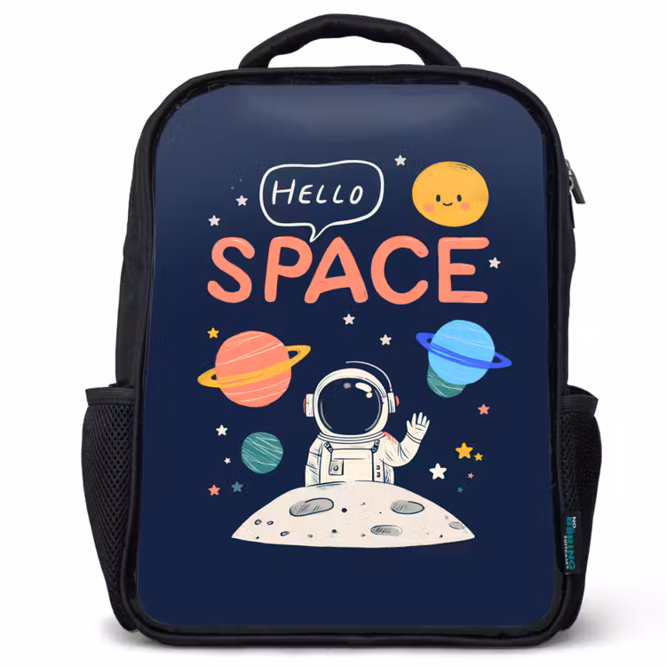 Sac à dos enfant - Noir - Astronaute - Espace - Planètes — 1