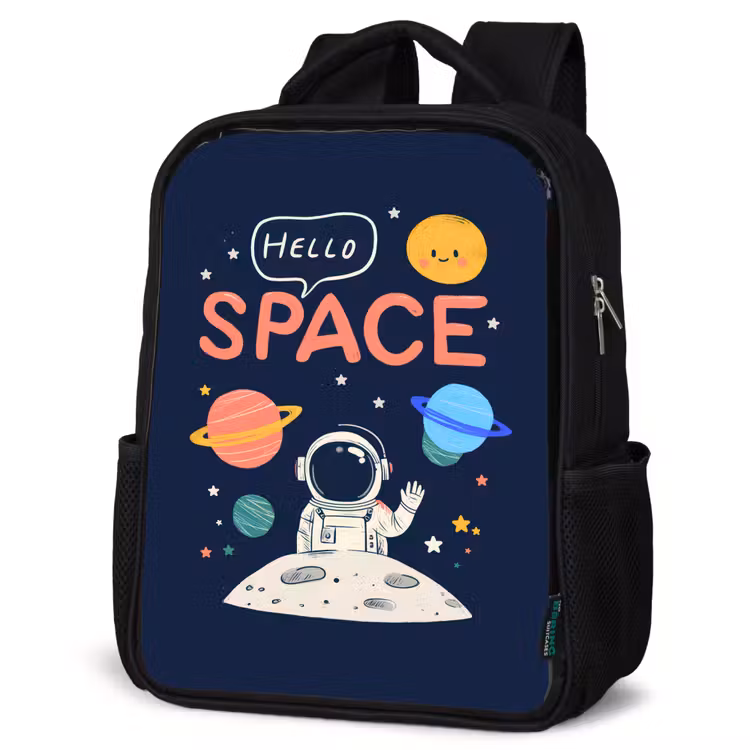 Sac à dos enfant - Noir - Astronaute - Espace - Planètes — 6