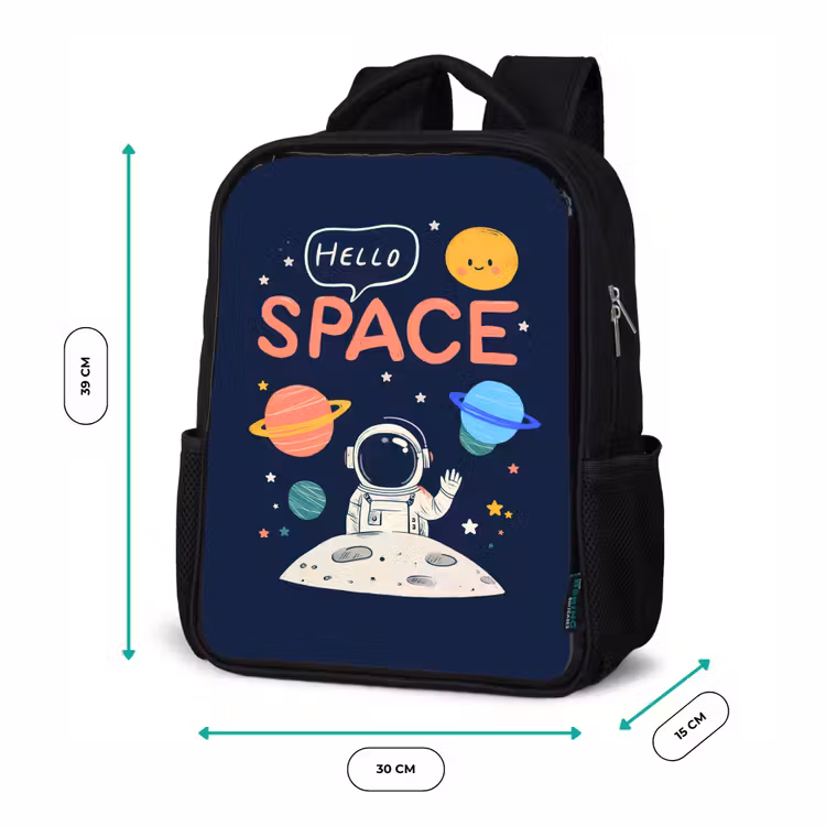 Sac à dos enfant - Noir - Astronaute - Espace - Planètes — 8