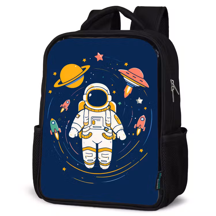 Sac à dos enfant - Noir - Astronaute - Planètes - Fusée — 6