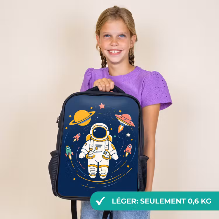 Sac à dos enfant - Noir - Astronaute - Planètes - Fusée — 9