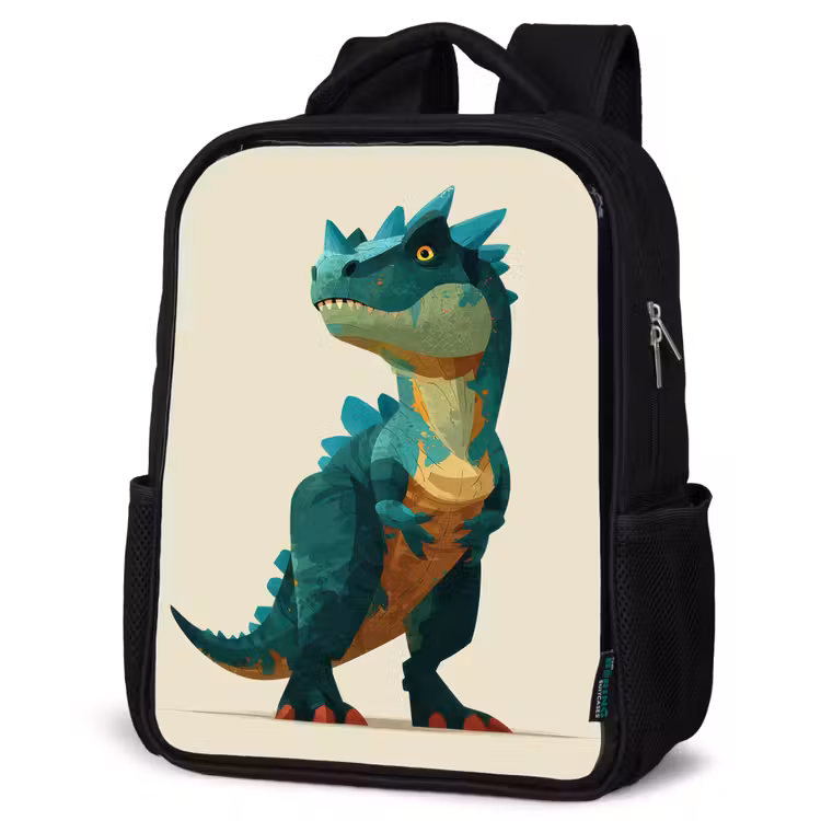 Sac à dos enfant - Noir - Colonne vertébrale - Dino - Bleu - Musculaire — 6
