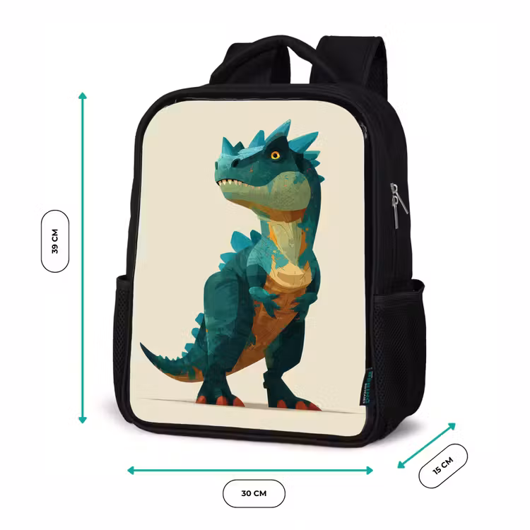 Sac à dos enfant - Noir - Colonne vertébrale - Dino - Bleu - Musculaire — 8